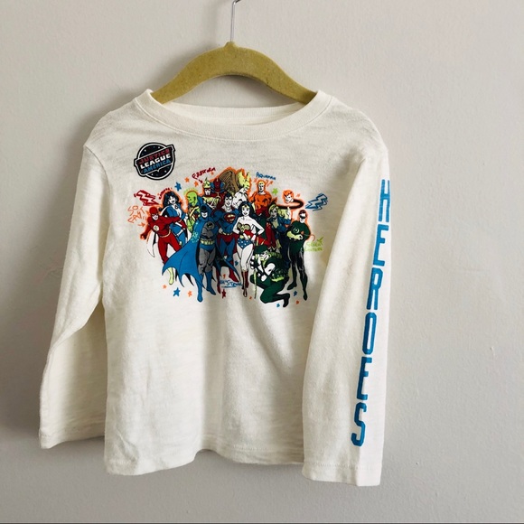 GAP DC Justice League Superhero Long Sleeve Tee - Picture 2 of 5